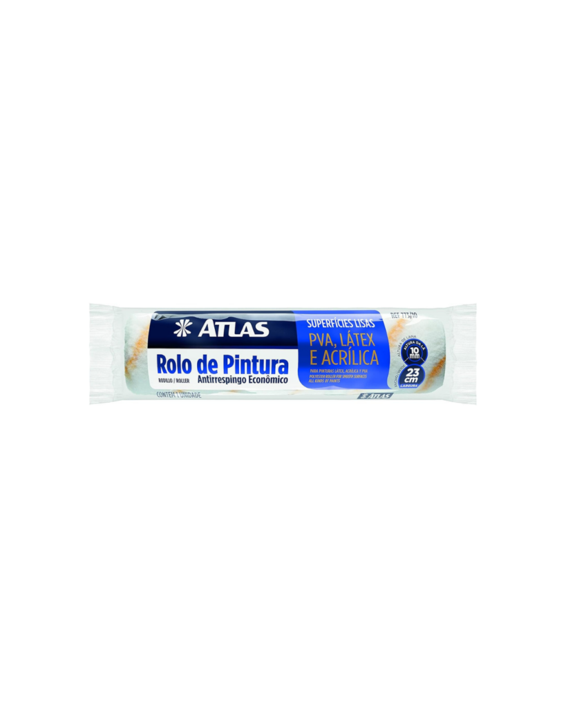 Rolo Para Pintura Anti Respingo 773/10 23cm - Atlas