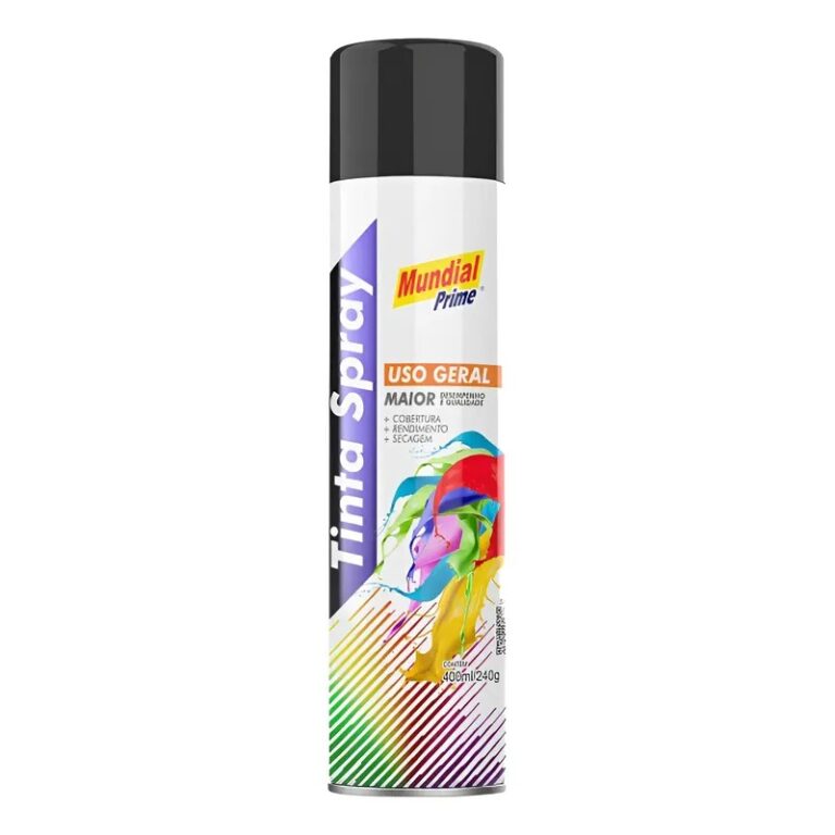 Tinta Spray Uso Geral 400ml - Mundial Prime