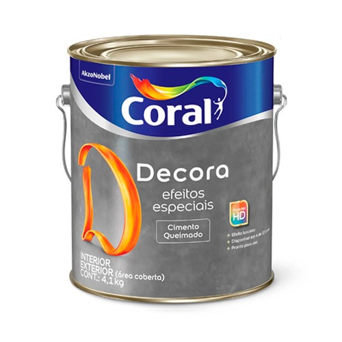 Coral Efeito Cimento Queimado 4,1kg - Coral