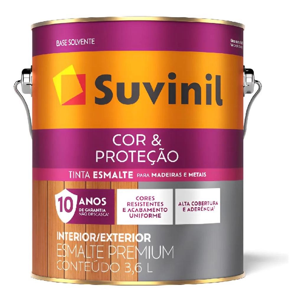 Esmalte Sintético Brilhante Cor e Proteção Cor Verde Colonial 3,6l - Suvinil