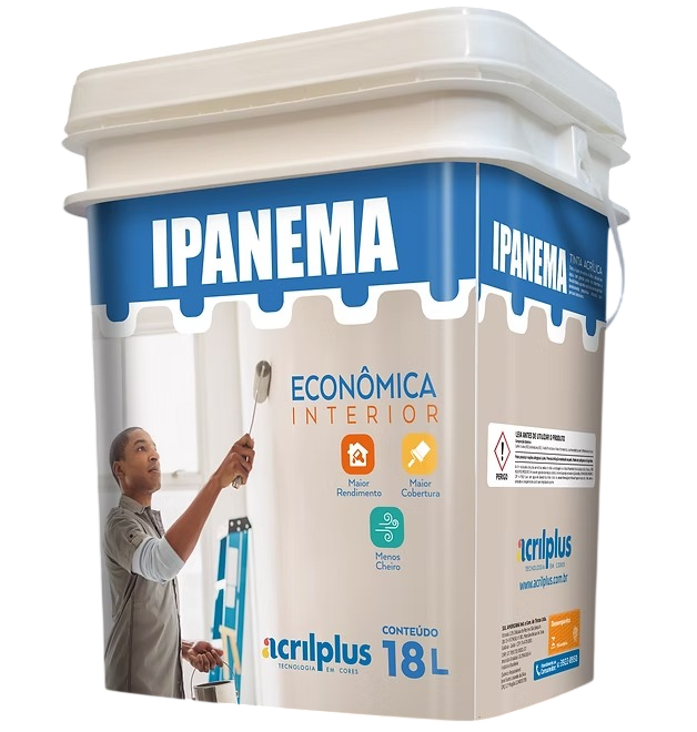 Tinta Ipanema Acrílica Prata Fina 18lt - Acrilplus